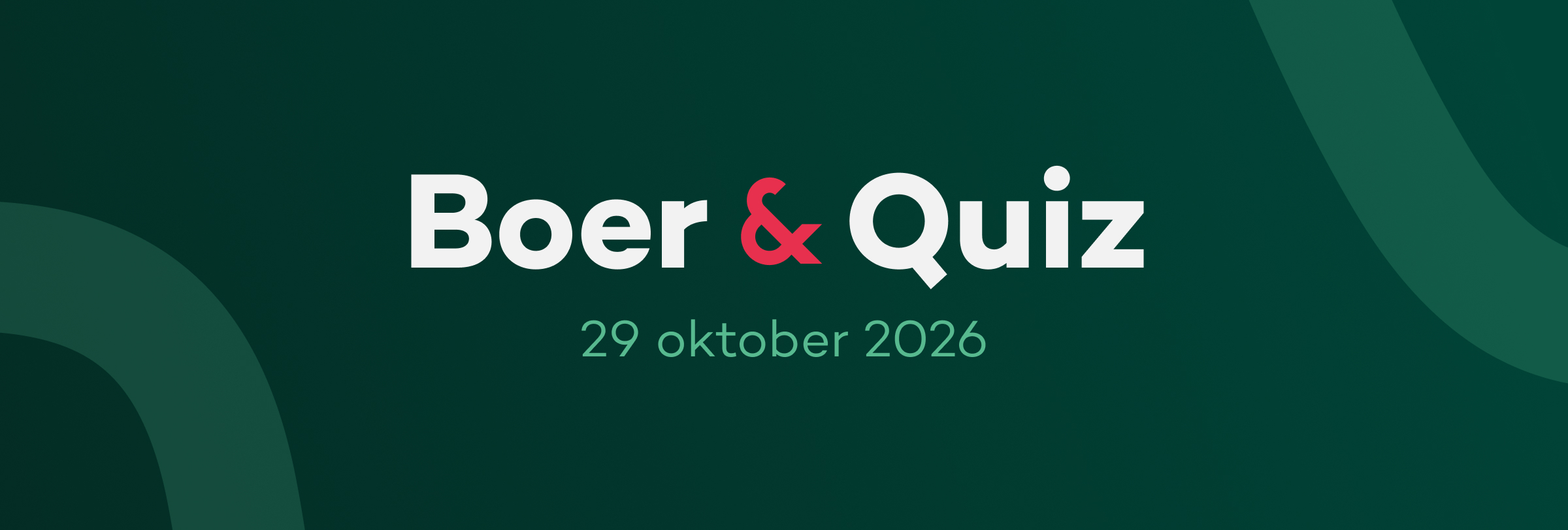 Boer & Quiz 29 oktober 2026