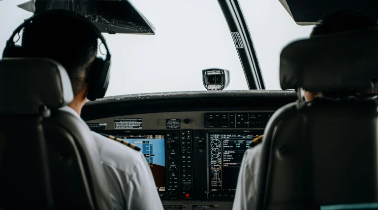 foto vanuit de cockpit